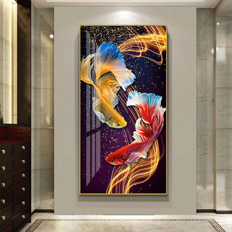 Luxurious Large Gold Aluminum Frame Painting