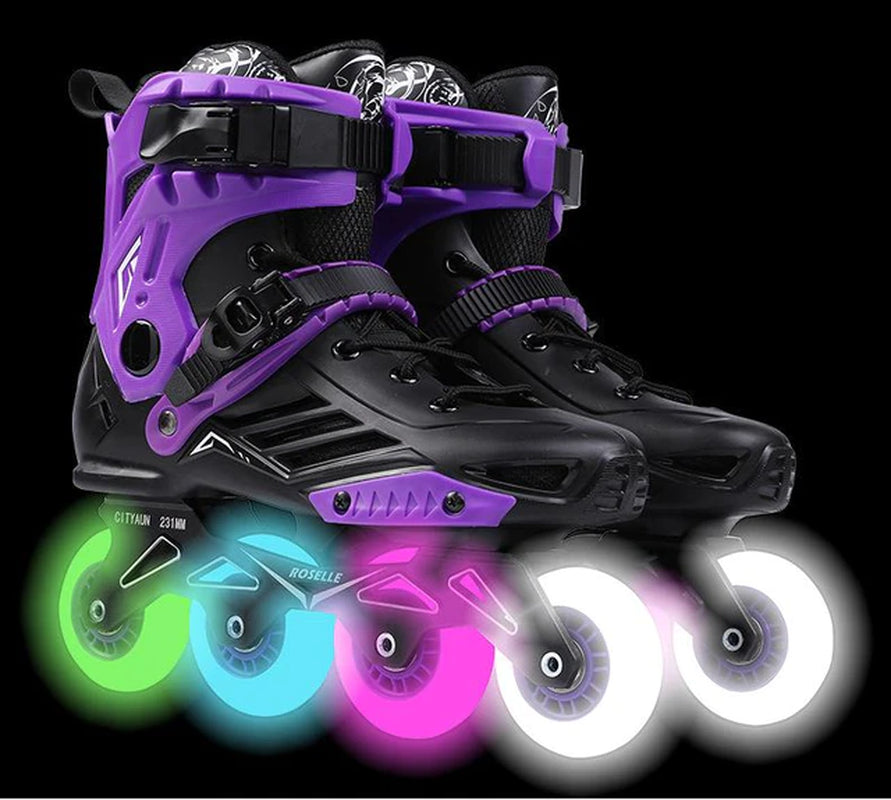 Professional Roller Skates Adult Roller Skates Full Set of Inline Skates Beginner Men and Women Roller Skating Shoes for Unisex