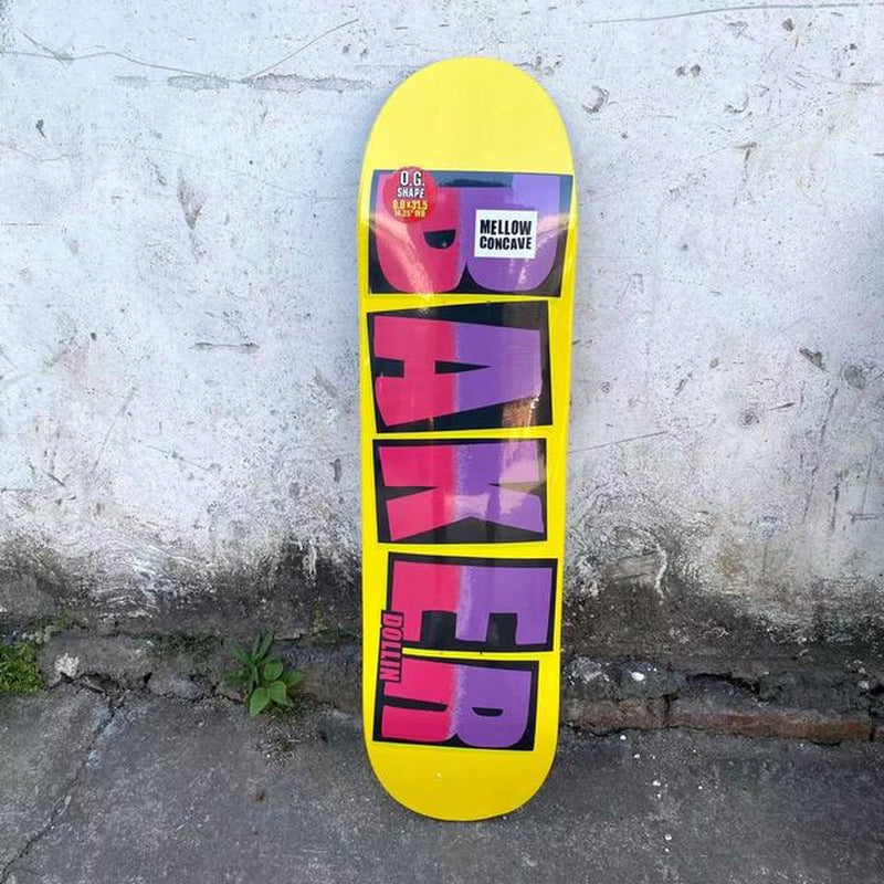 Professional Skateboard Baker Skateboard 8.0 Inch U-Shaped Transverse Skateboard 7-Layer Canada Wood Deck Three-Layer Dyeing Hi