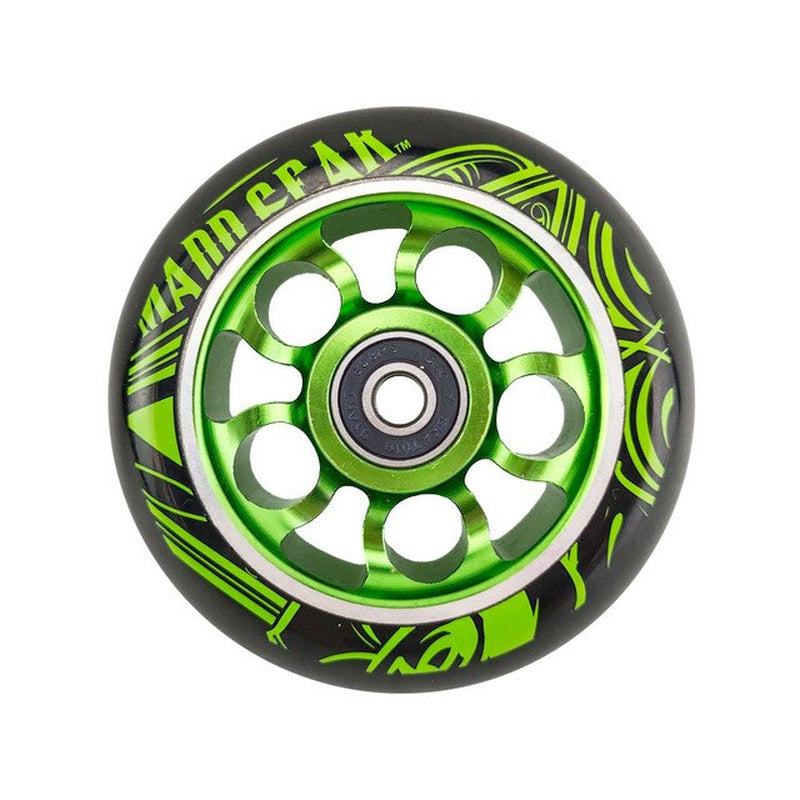 100Mm Scooter Wheels Skateboard Wheelchair Wheel Aluminium Alloy Steel Hub 2 Pieces 88A High Elasticity Precision Speed Skating