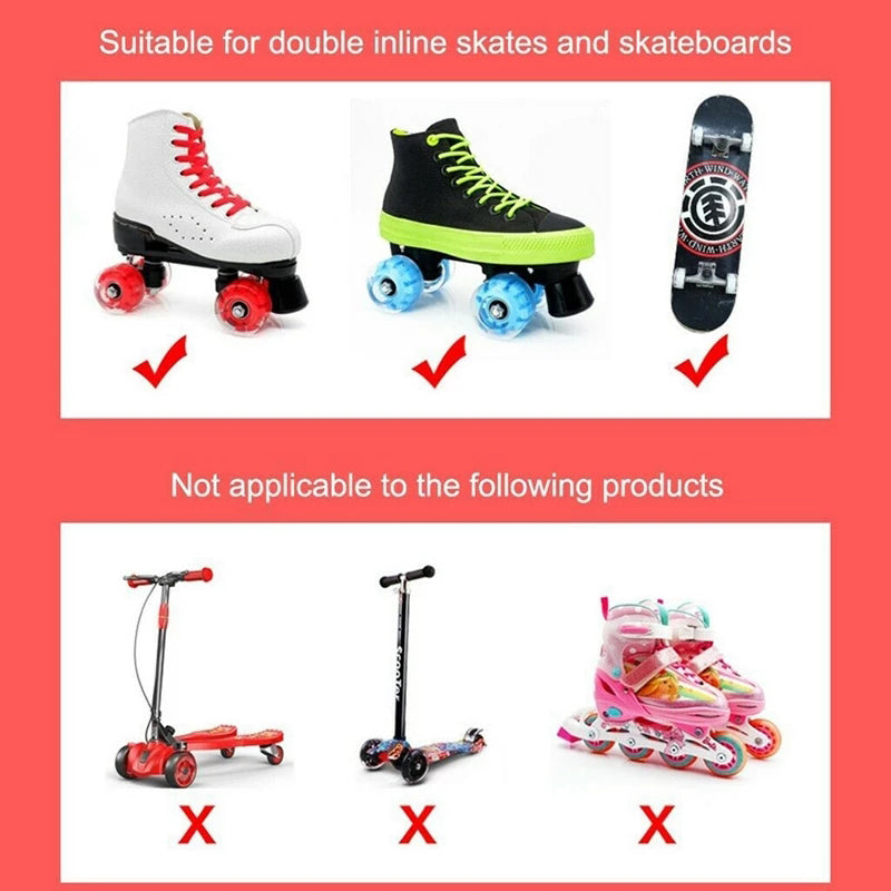 Luminous Quad Skates Wheels