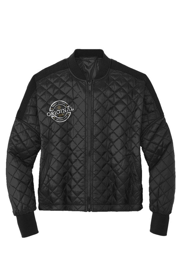 Original Era Accent Gold Boxy Quilted Women's Jacket