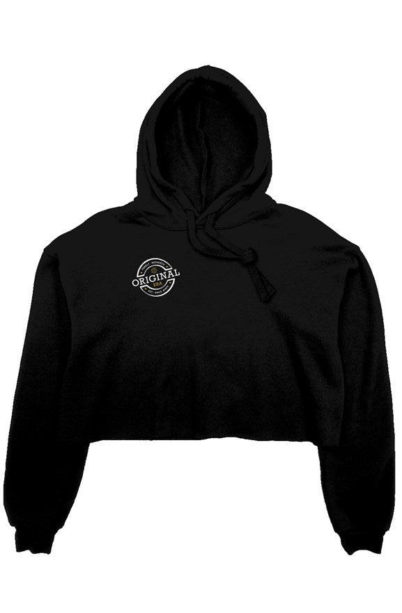 Original Era Accent Gold crop fleece hoodie