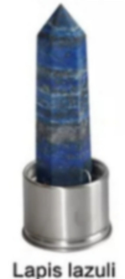 Natural Quartz Gemstone Glass Water Bottle