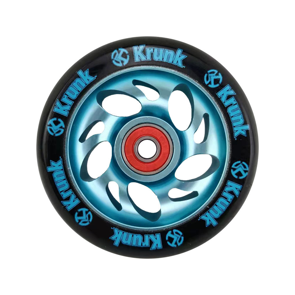 100Mm Scooter Wheels Skateboard Wheelchair Wheel Aluminium Alloy Steel Hub 2 Pieces 88A High Elasticity Precision Speed Skating