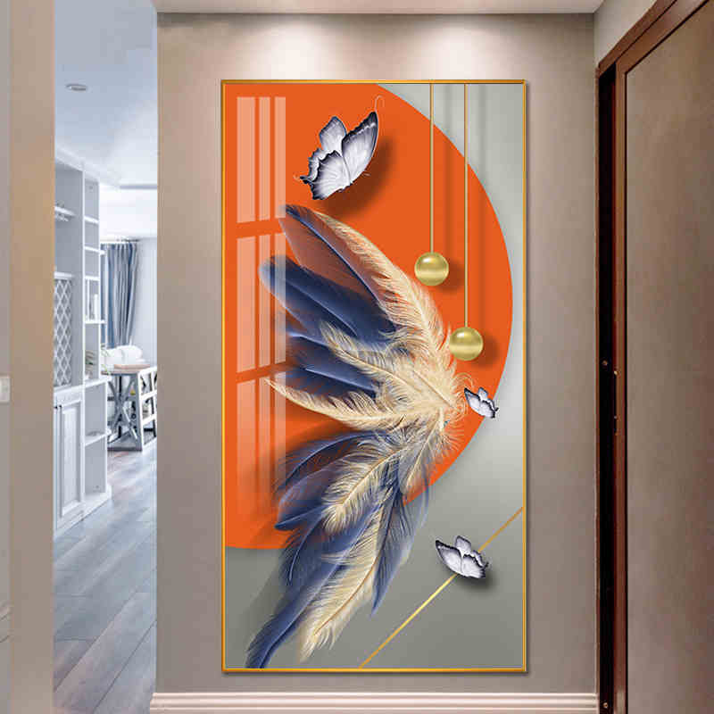 Luxurious Large Gold Aluminum Frame Painting