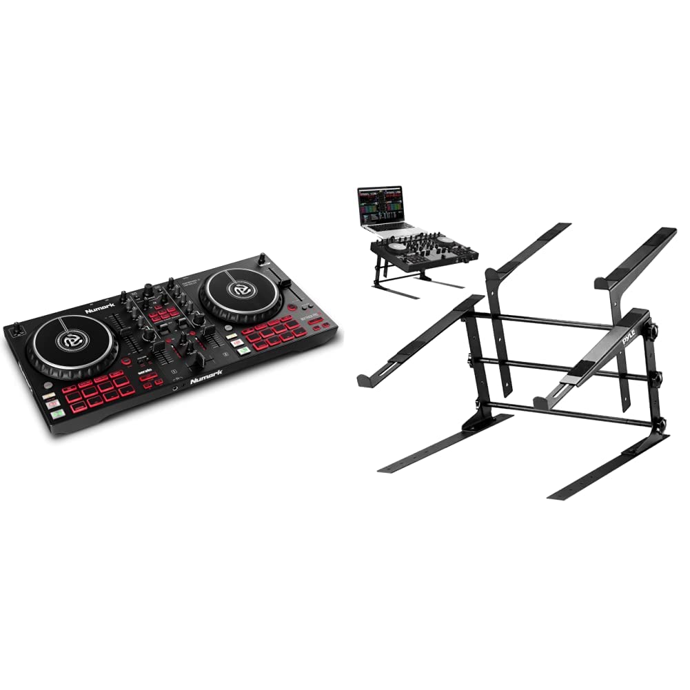 Numark Mixtrack Pro FX – 2 Deck DJ Controller For Serato DJ with DJ Mixer, Built-in Audio Interface, Capacitive Touch Jog Wheels and FX Paddles