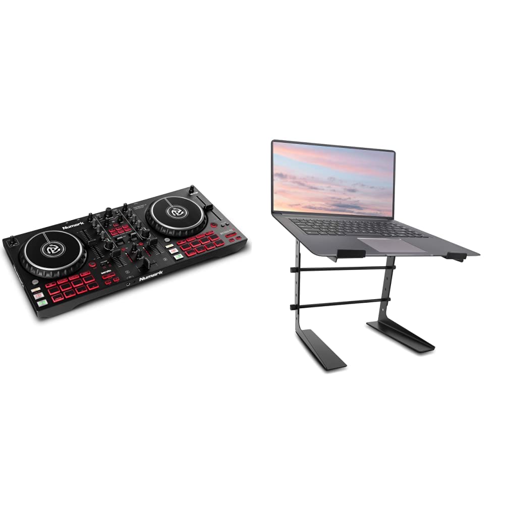 Numark Mixtrack Pro FX – 2 Deck DJ Controller For Serato DJ with DJ Mixer, Built-in Audio Interface, Capacitive Touch Jog Wheels and FX Paddles
