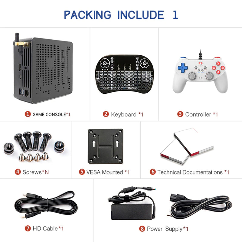 4K Classic Game Console Super Console X Box with 120000 Retro Video Game for Ps3/Ps2/Ps1/Gamecube/Dc Windows 10 PRO & Batocera