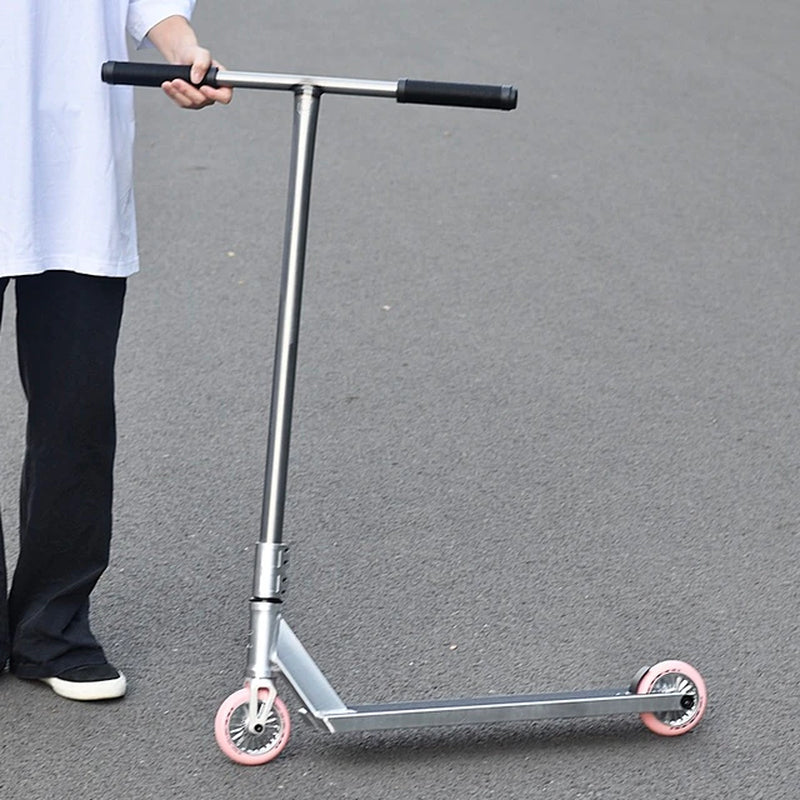 Extreme Sport Stunt Trick Pro Scooters for Adults Assembling Aluminum Competitive for Professional Beginners Black/Silver