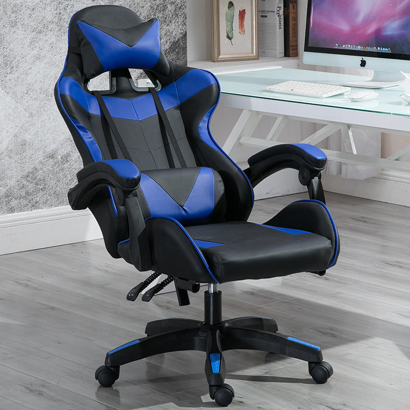 Silla Gamer Pu Leather Racing Gaming Chair With Footrest