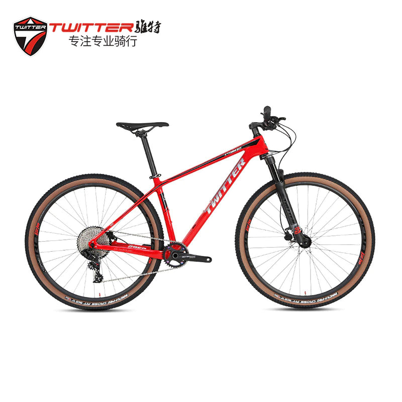 TWITTER Bicycle STORM2.0 Carbon Fiber Cross-Country Mountain Bike Rs-13Speed 27.5/29Inch Disc Brake Mountain Bike Twitterbicicl