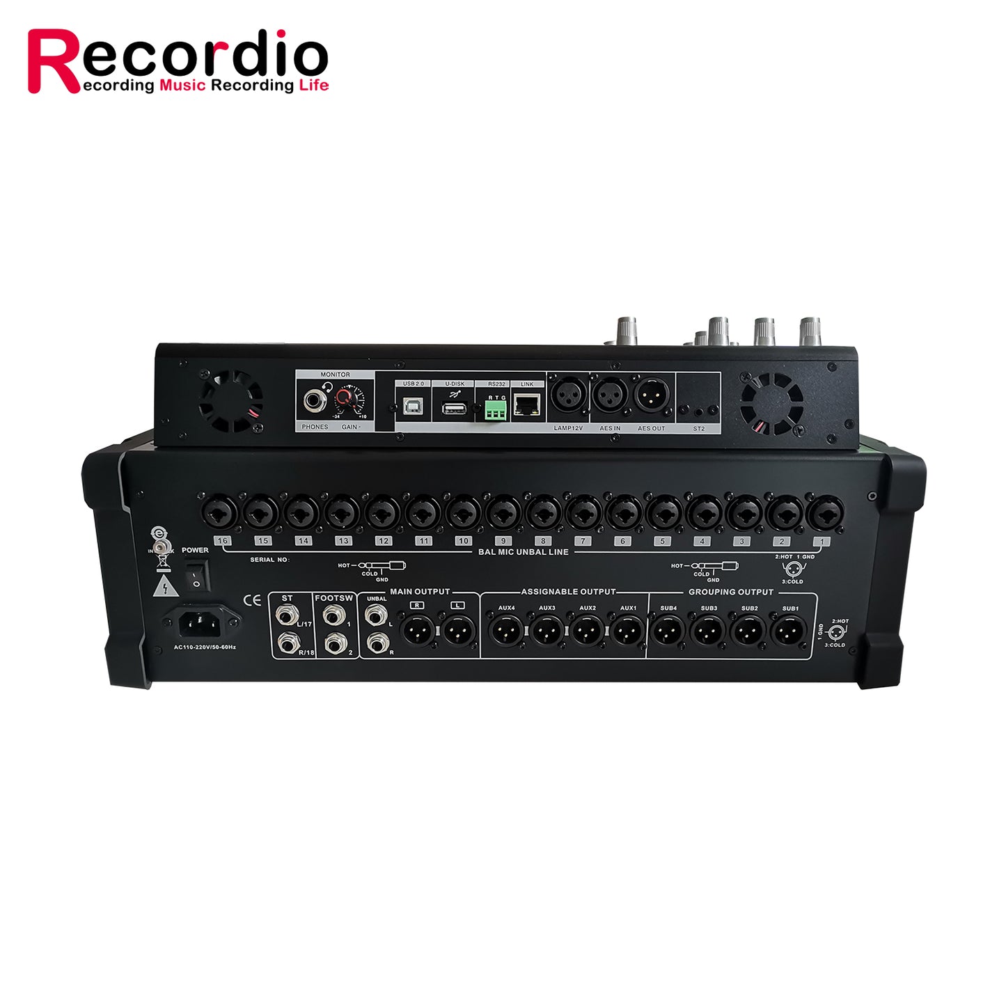 Professional DJ Audio Mixer 24 Channels Audio Mixer Digital Mixer Mixing Console