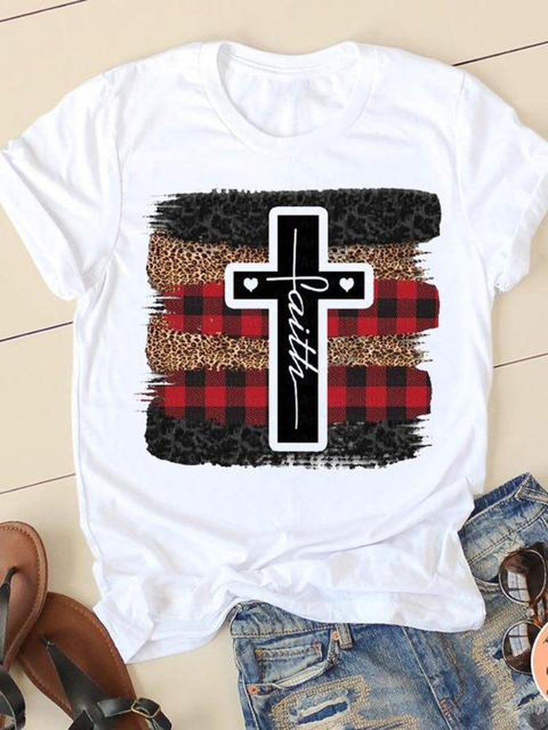 Clothing Summer Letter Printing 2022 Short Sleeve Ladies Casual Women Fashion Graphic Tee T-Shirts Female T Shirt Clothes