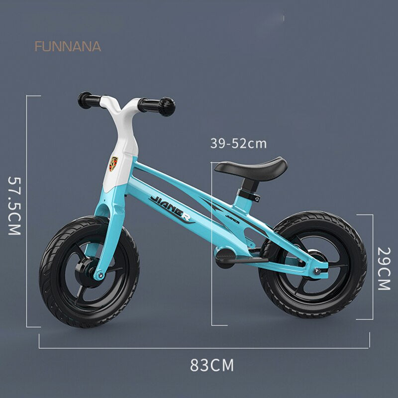 Children'S Scooter 2-9 Years Sports Balance Bike Titanium Aluminum Alloy Integrated Frame Bicycle Scooter for Kids