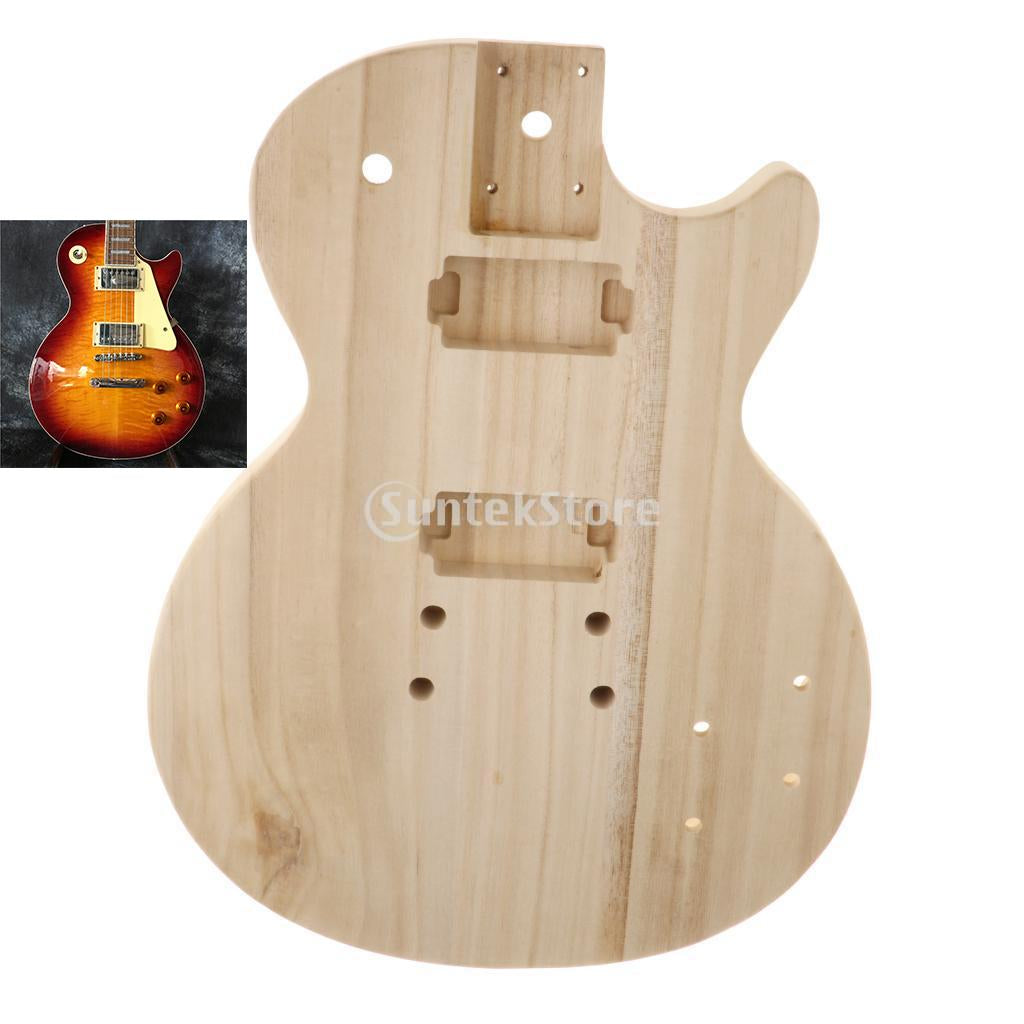 Fine Unfinished Guitar Body Barrel Polished Wood Guitar Handcrafts Replacement Fits for ST Electric Guitar Parts Accessory