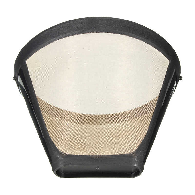 1PC Permanent Reusable #4 Cone Shape Coffee Filter Mesh Basket Stainless