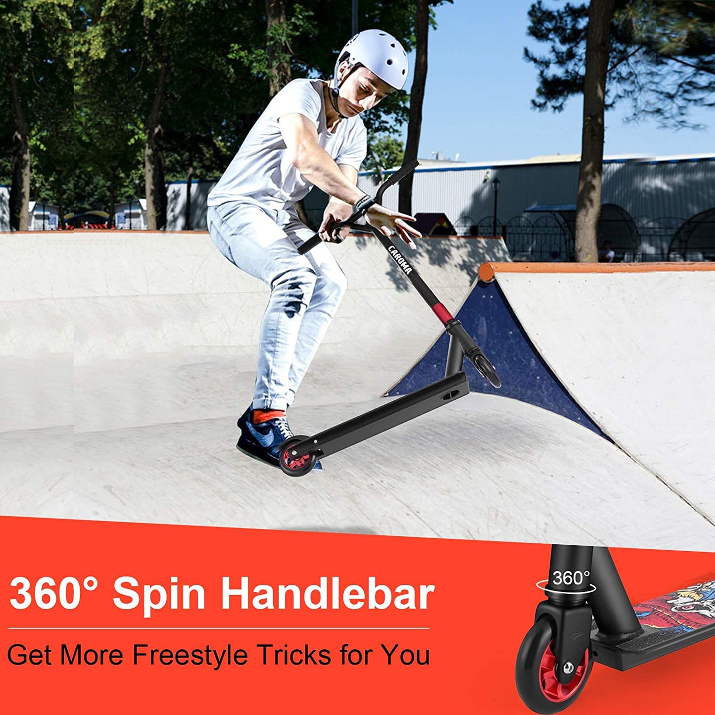 Kids Adults Stunt Scooters 2 Wheels Beginner Freestyle Sports Kick Scooter Maximum Pattern 1-2 Kick Scooter for Kids, Teens, And