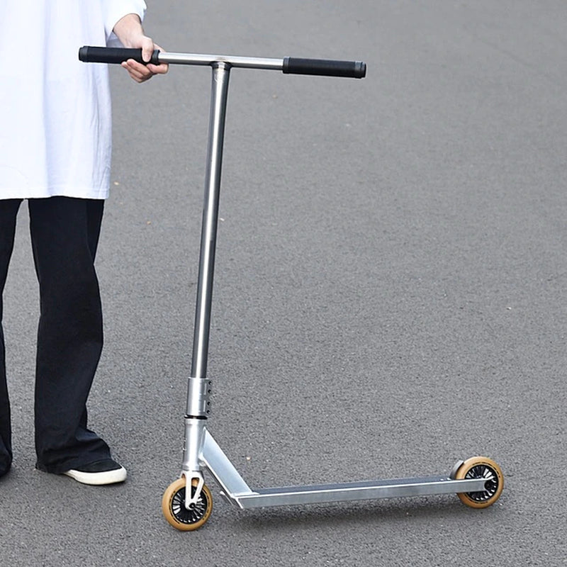 Extreme Sport Stunt Trick Pro Scooters for Adults Assembling Aluminum Competitive for Professional Beginners Black/Silver