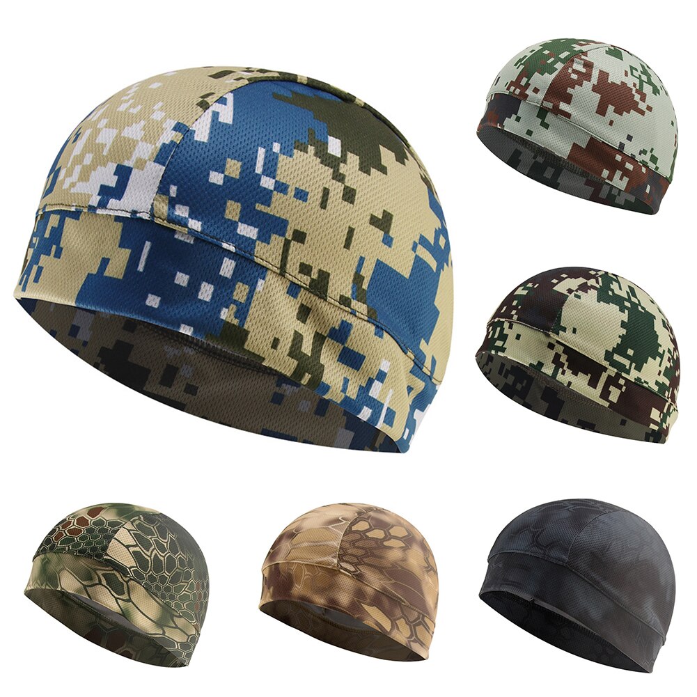 Motorcycle Helmet Inner Cap Windproof Mask Moisture Wicking Cooling Inner Liner Beanie Dome Quick Dry Hat Accessories