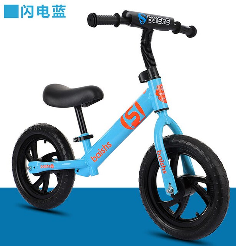 Children'S Balance Scooter 2 to 6-Year-Old Children'S Scooter 12 Inch Non-Pedal Sliding Bike for Kids 12 Inch Kid Bike