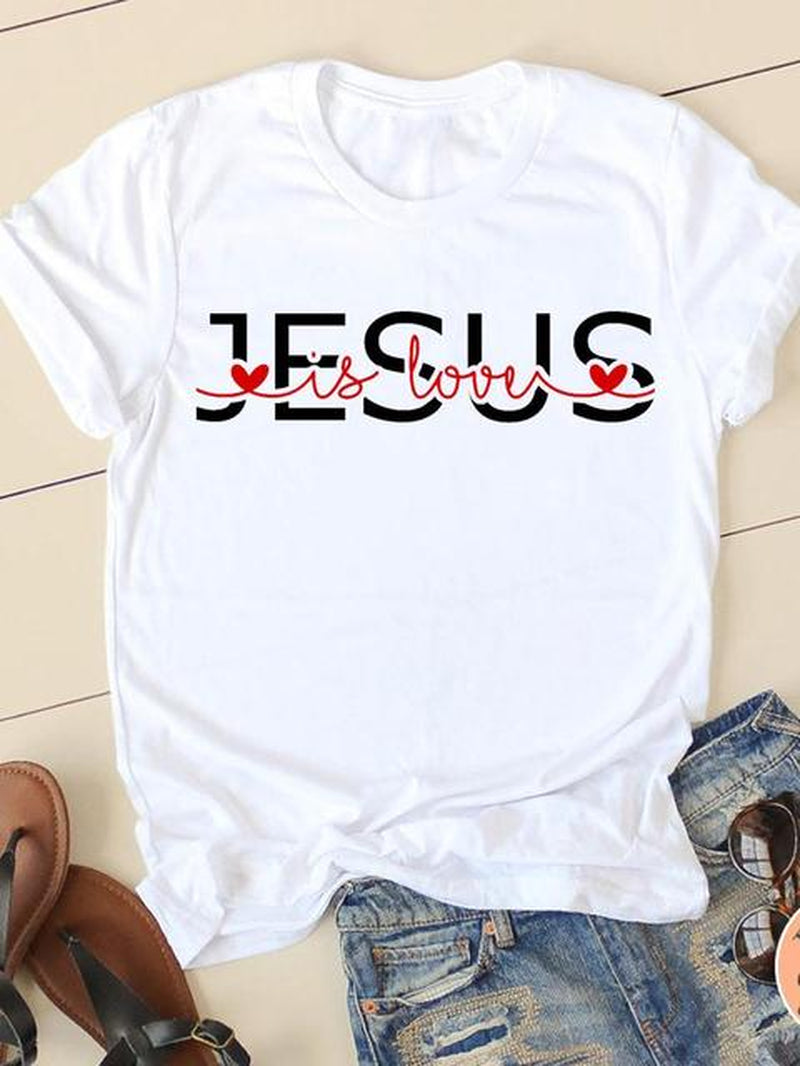 Clothing Summer Letter Printing 2022 Short Sleeve Ladies Casual Women Fashion Graphic Tee T-Shirts Female T Shirt Clothes