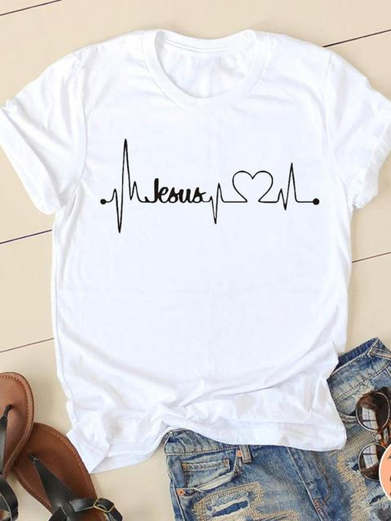Clothing Summer Letter Printing 2022 Short Sleeve Ladies Casual Women Fashion Graphic Tee T-Shirts Female T Shirt Clothes