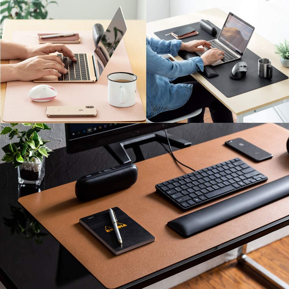 30*60CM Waterproof PU Leather Suede Gamer Desk Mat