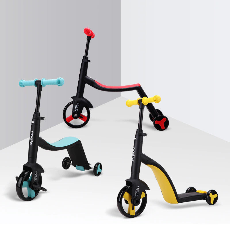 Children Scooter Tricycle Baby 3 in 1 Balance Bike Ride on Toys for 2-5Years Old Children for Learning Walk Scooter Toys for Kid