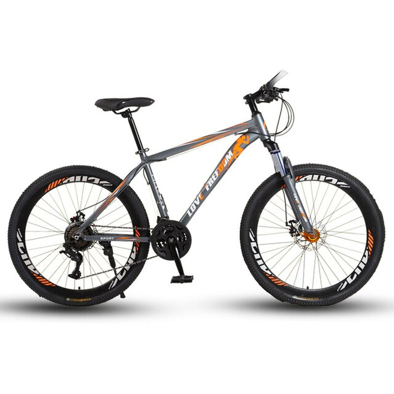 Love Freedom 21 Speed 26 Inch Mountain Bike Bicycles Double Disc Brakes Student Bike Bicicleta Road Bike Free Delivery