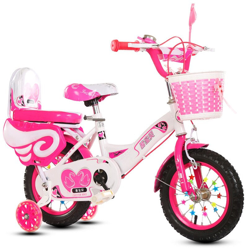 Children Bike Kids Tricycle Bike Quad Balance Kid Ride Bike for 2-13 Years Old with Assist Wheel for Safe
