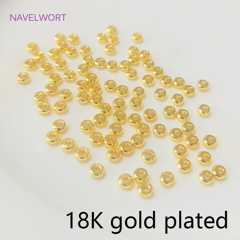 18k Gold Plated Spacer Beads