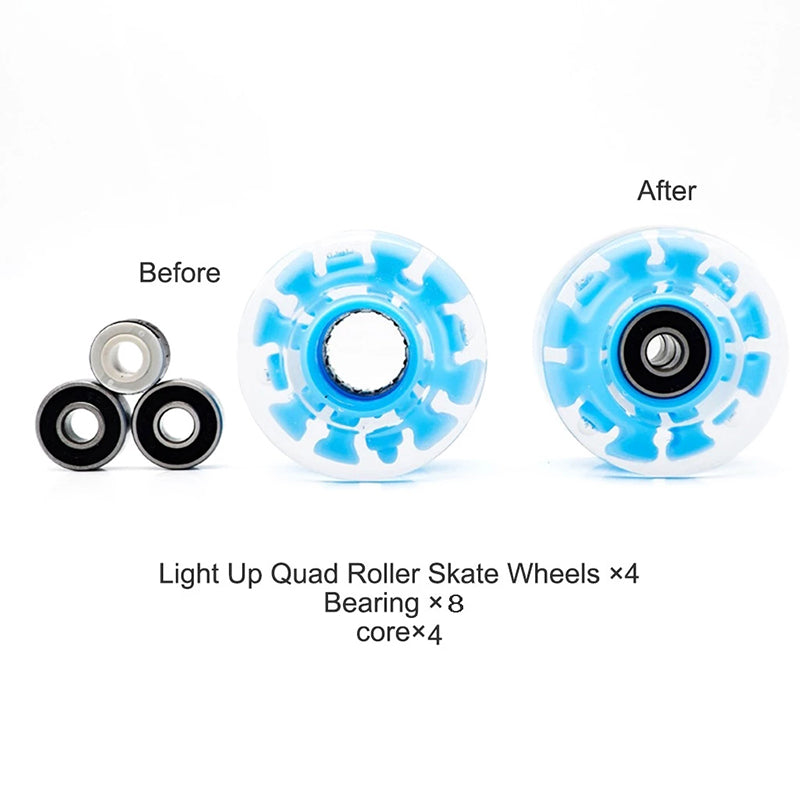 Luminous Quad Skates Wheels