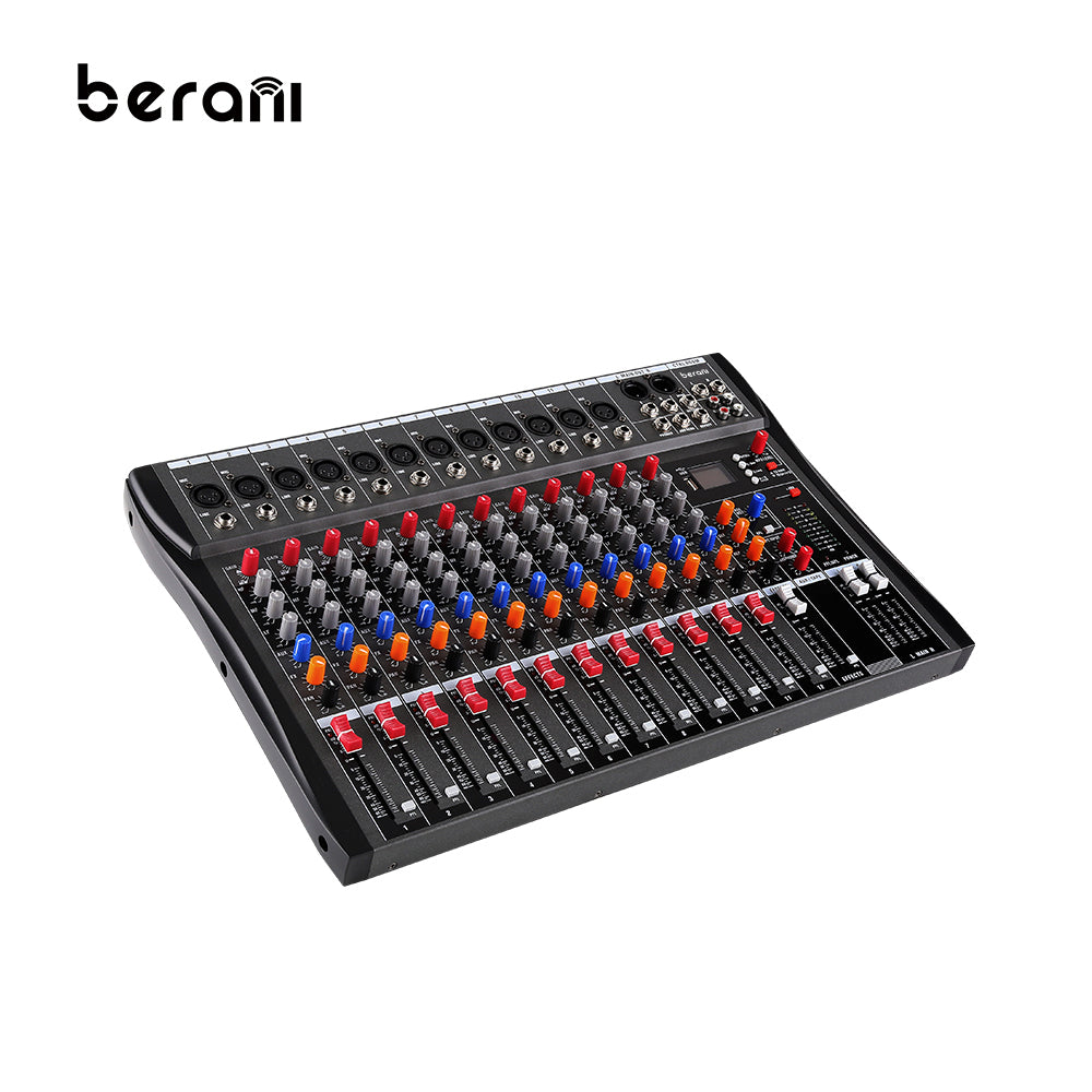 Berani CT-120L 12 Channel Independent Audio Mixer Console for Recording