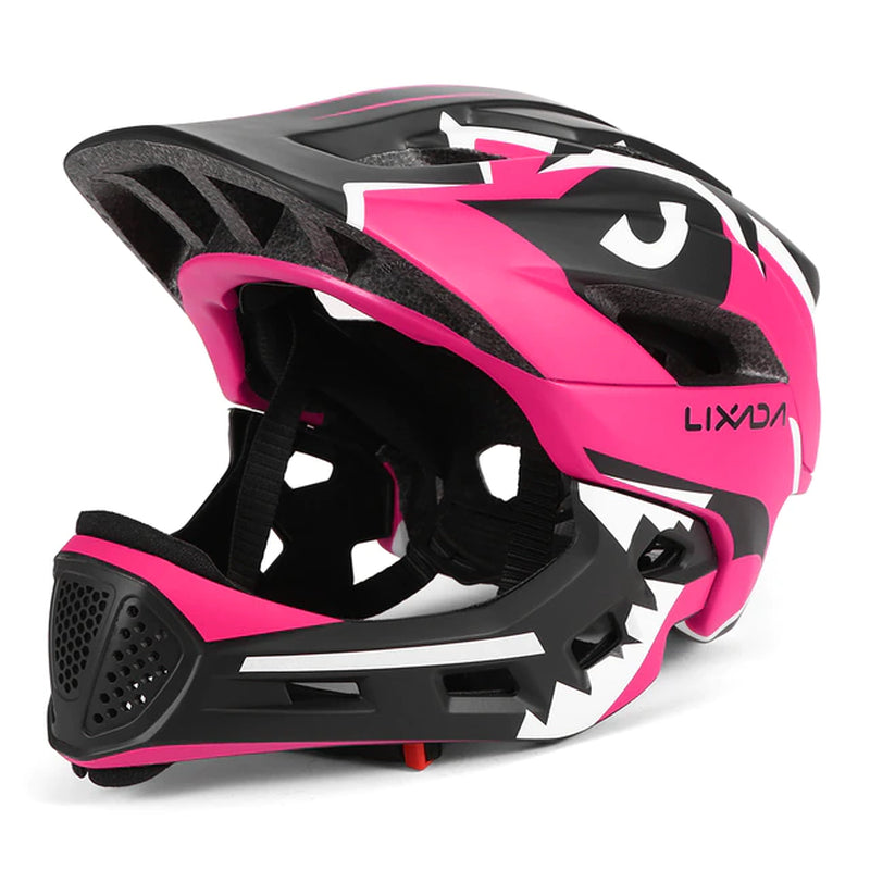 Lixada Kids Detachable Full Face Helmet Children Sports Safety Helmet for Cycling Skateboarding Roller Skating Helmet