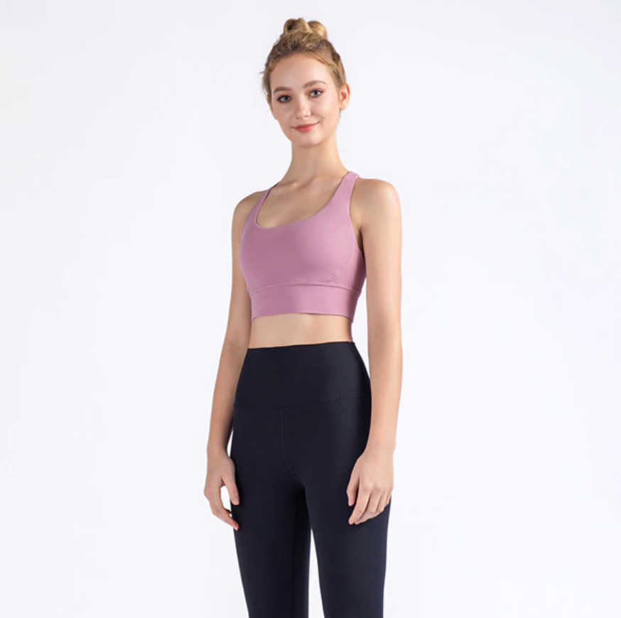 Vnazvnasi 2020 New Fabric Nylon Breathable Women Yoga Tops Bra Solid Color And Sexy Sports Wear Outdoor Exercise Clothes