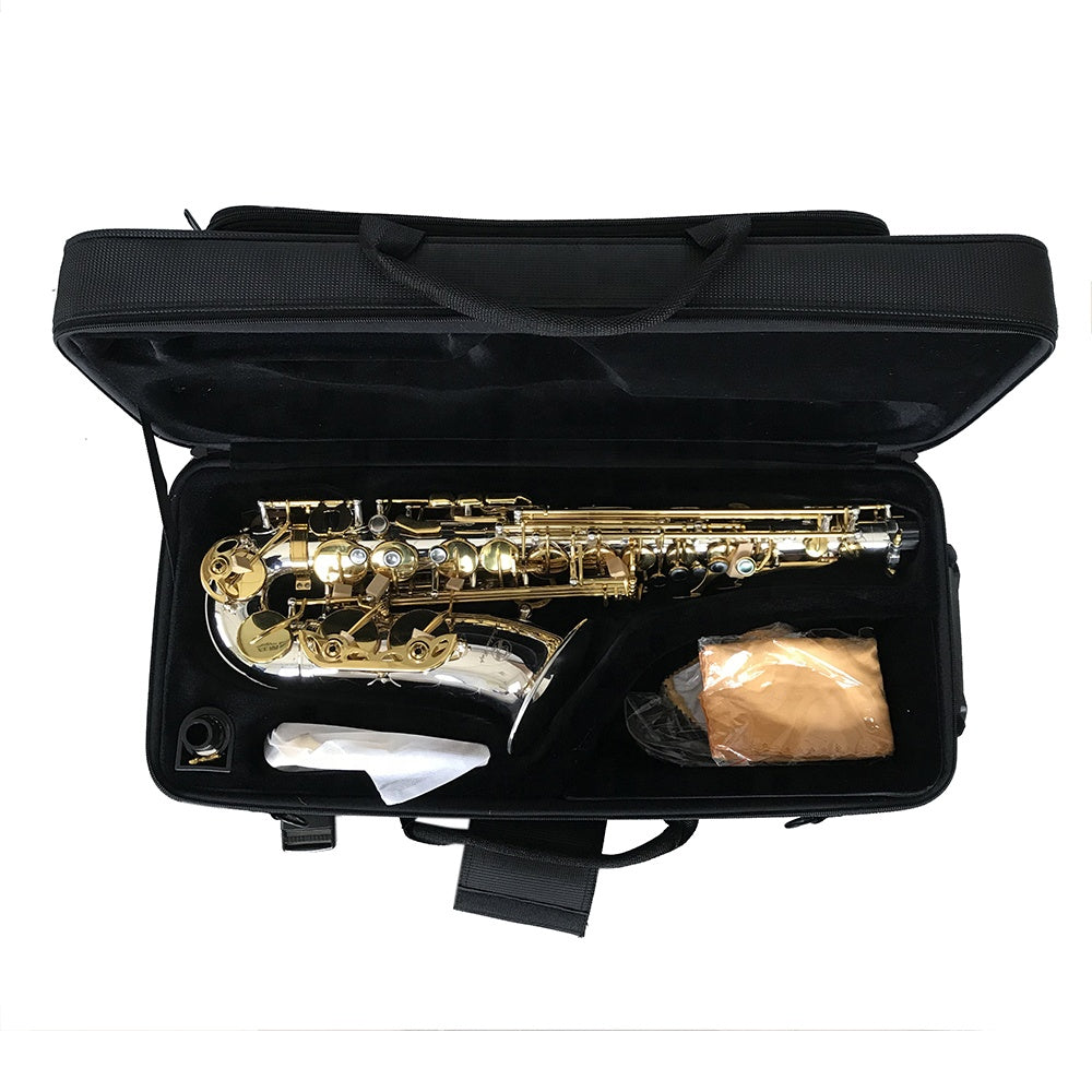 High Quality Brass Silver Alto Saxophone