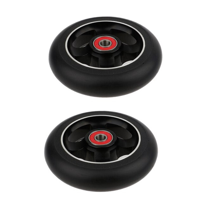 2Pcs/Set Aluminum Alloy 100Mm Pro Stunt Scooter Wheels with Bearing Kick Scooters Scooter Parts Wheels Replacements Accessories