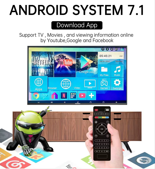 Dual System Android TV and Multiplayer Game Console