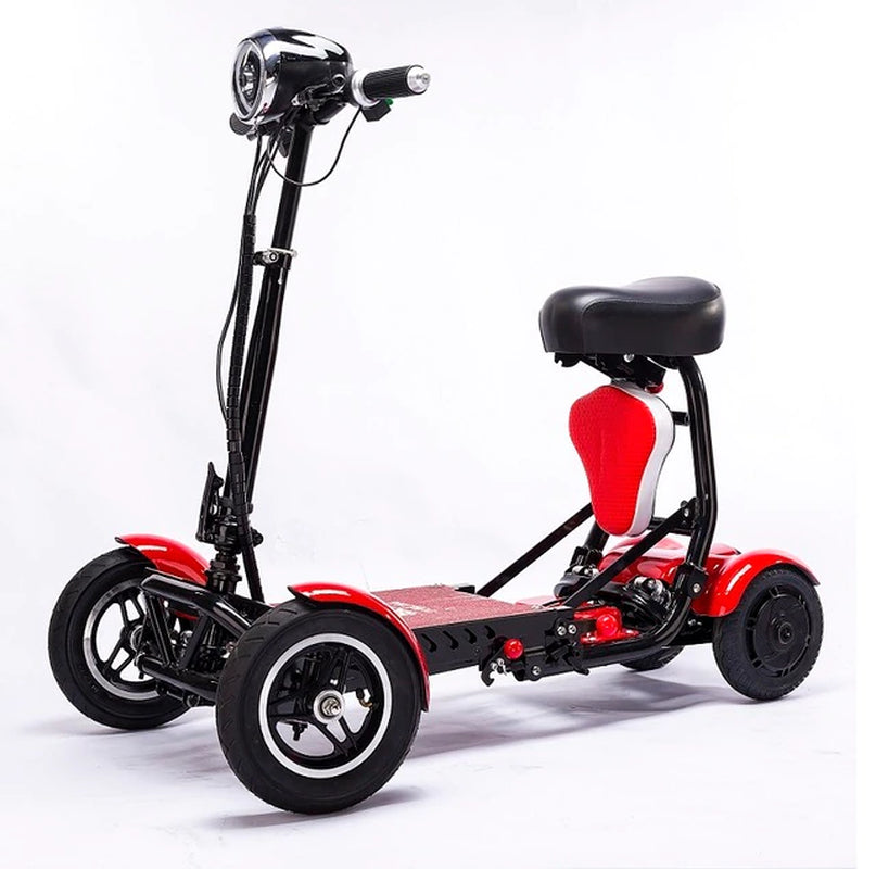 Factory Offer CE Certified Electric Folding Quad Vehicle Scooter Well Appointed Stable Suitable for Kids, Adults and the Elderly