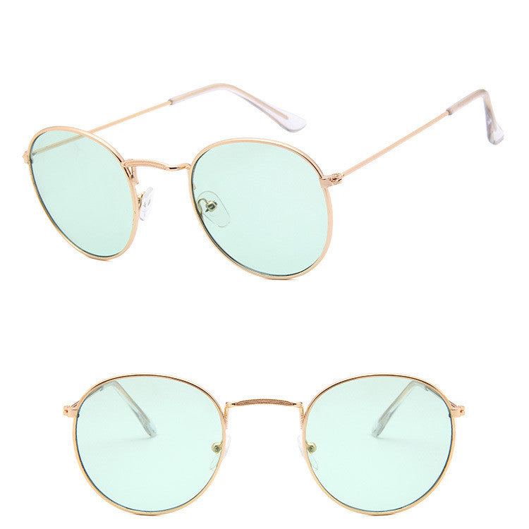 Retro Classic Semi-Rimless Polarized UV400 Sunglasses