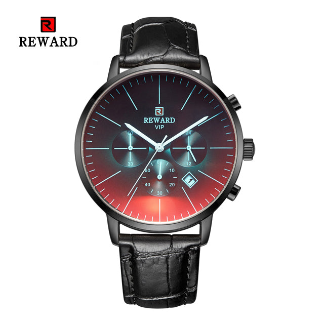 Color Bright Glass Watch Men Top Luxury Brand Chronograph
