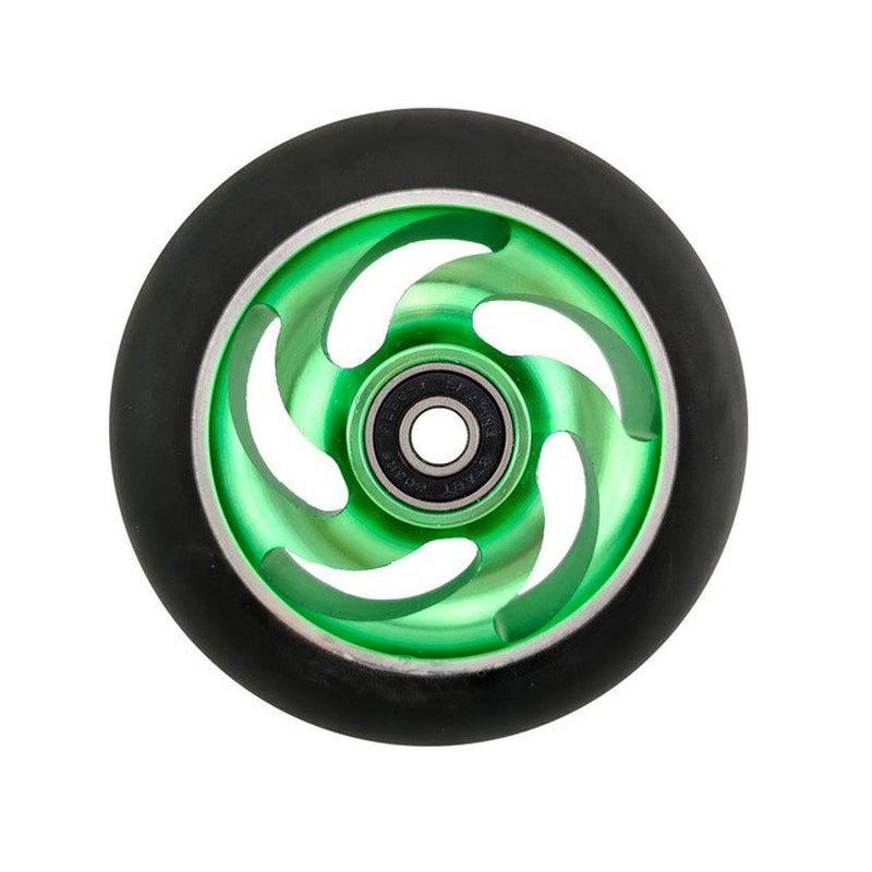 100Mm Scooter Wheels Skateboard Wheelchair Wheel Aluminium Alloy Steel Hub 2 Pieces 88A High Elasticity Precision Speed Skating