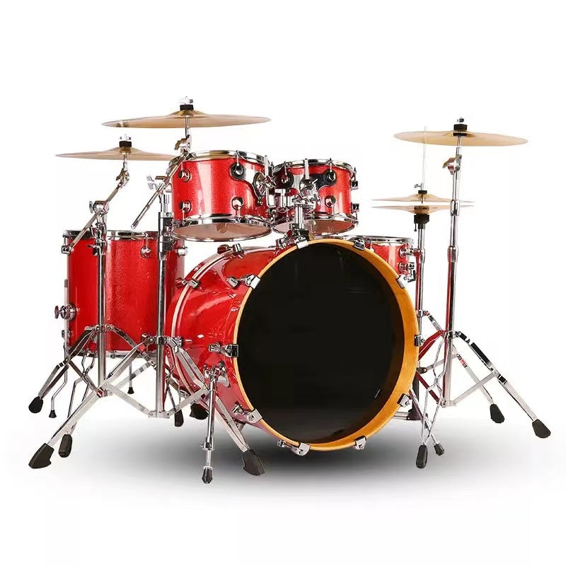 Jazz Drum Set 5 Drums 4 Cymbals