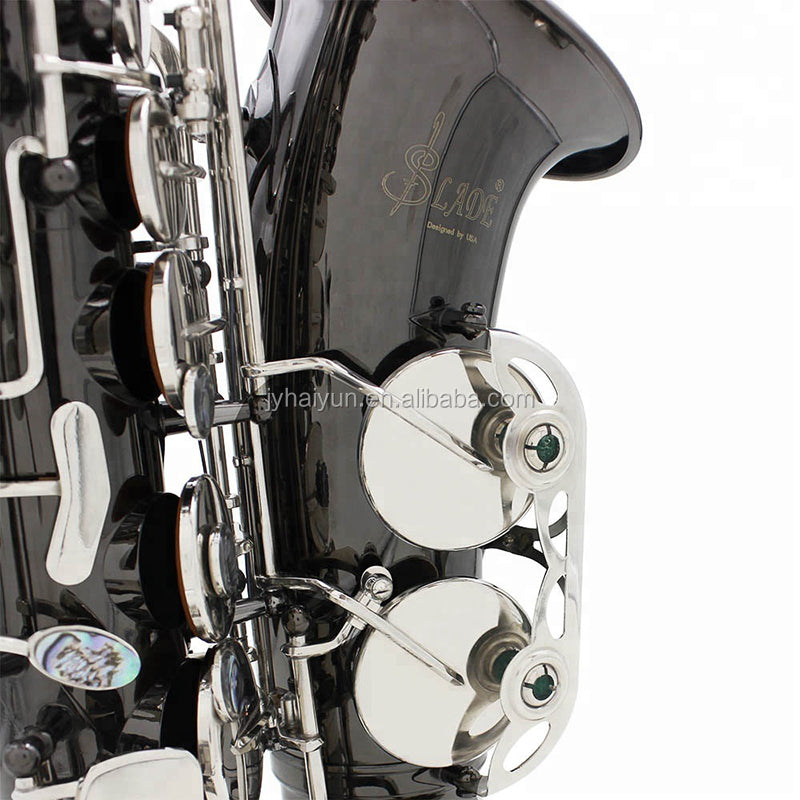 SEASOUND OEM Professional Black Nickel Body Silver Keys Alto Saxophone