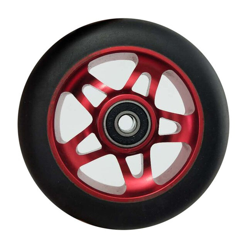 100Mm Scooter Wheels Skateboard Wheelchair Wheel Aluminium Alloy Steel Hub 2 Pieces 88A High Elasticity Precision Speed Skating