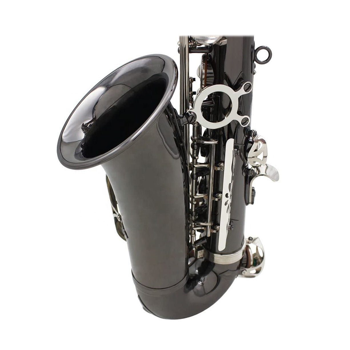 SEASOUND OEM Professional Black Nickel Body Silver Keys Alto Saxophone
