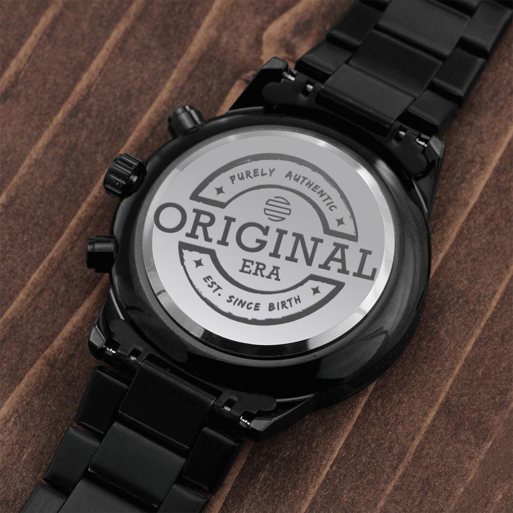 The Original Era Classic Engraved Chronograph Watch