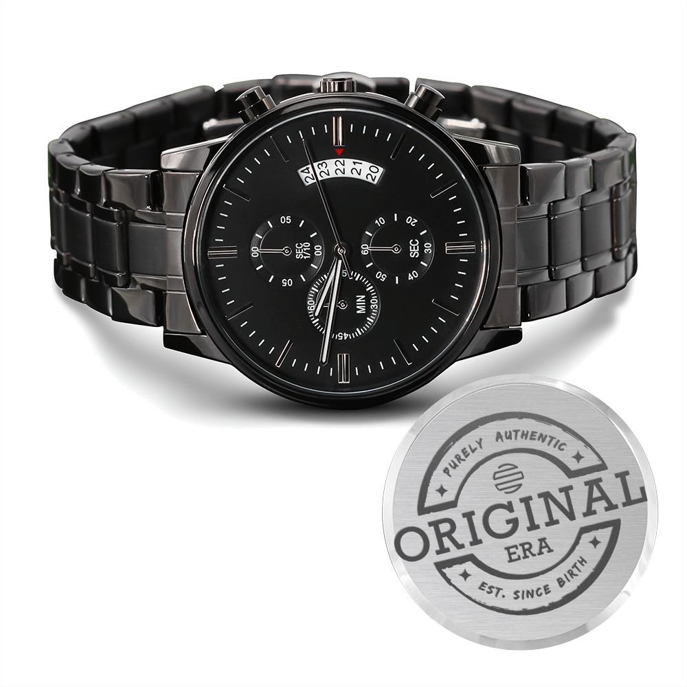 The Original Era Classic Engraved Chronograph Watch