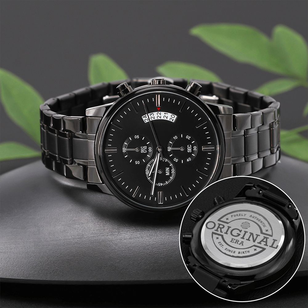 The Original Era Classic Engraved Chronograph Watch